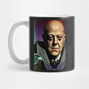 Cyberpunk Portrait of  Aleister Crowley The Great Beast of Thelema painted in a Surrealist and Impressionist style Mug